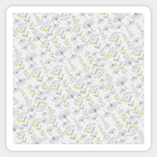 Achillea millefolium repeat pattern Sticker